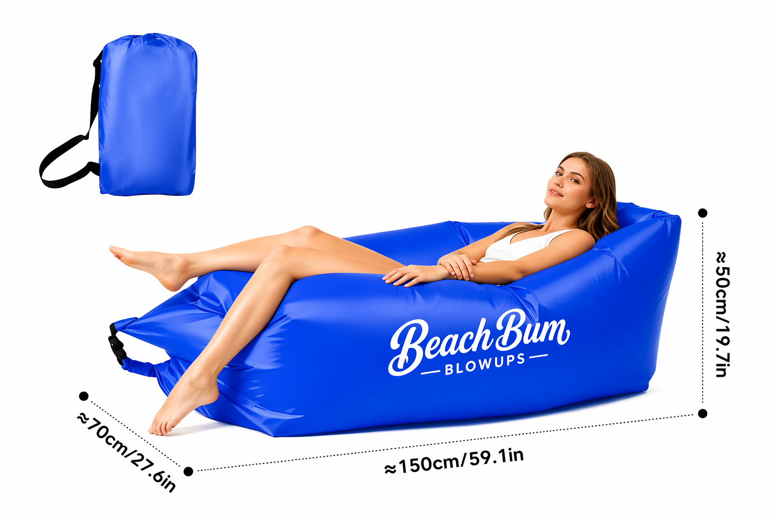 Beach Bum Blowups Inflatable Lounger
